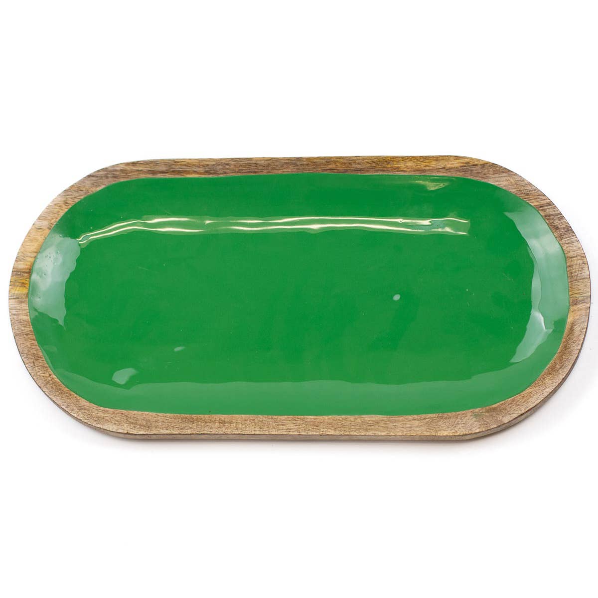 The Royal Standard - Hogan Serving Tray   Natural/Green   15.75x8x1