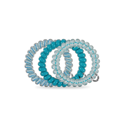 TELETIES - Spiral Hair Coils | Large | Soft Surf