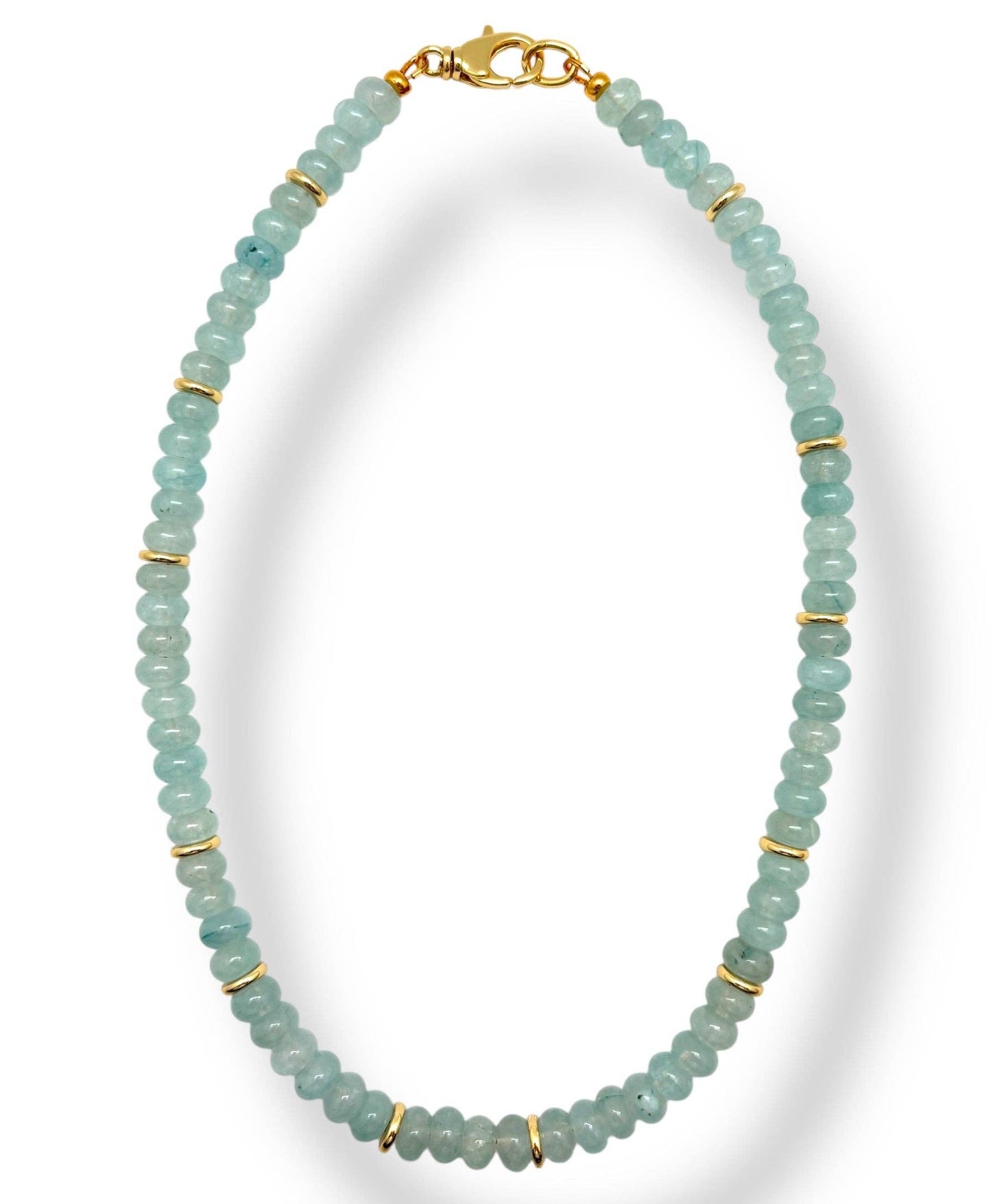 Shiver + Duke - Light Blue Jade Necklace