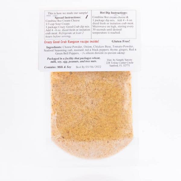 Simply Savory - Crazy Good Crab Dip Mix