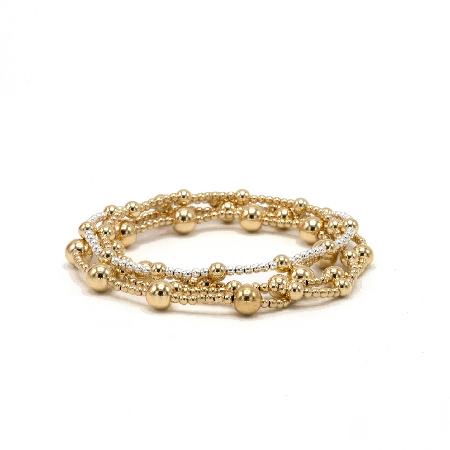 erin gray - The Malibu 2x5 14k Gold-Filled Beaded Bracelet