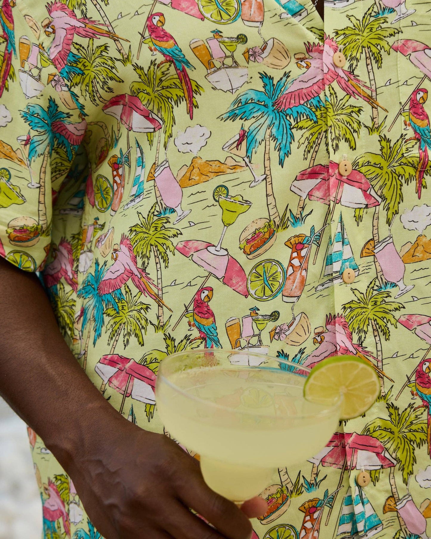 Kenny Flowers - Margaritaville by Kenny Flowers - Welcome to Margaritaville - Lime - Short Sleeve Shirt