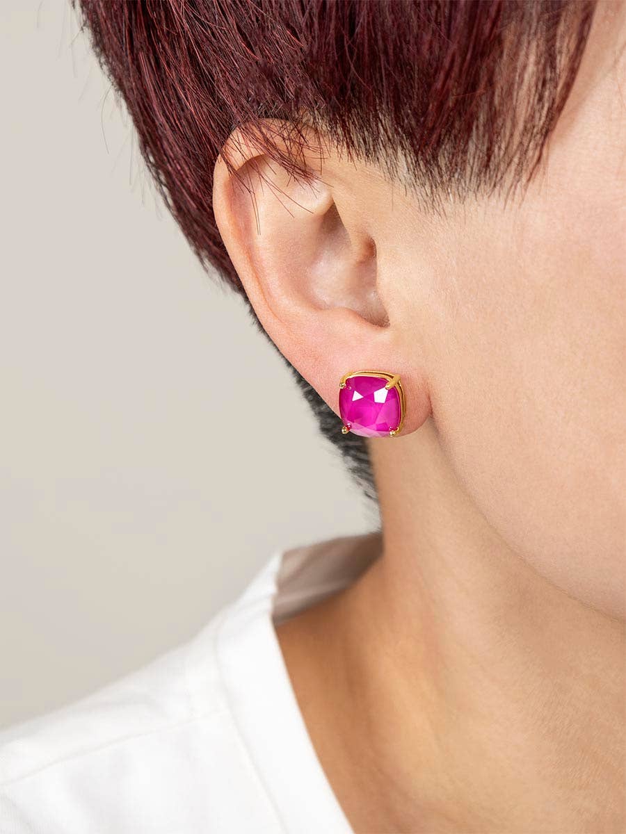 ZENZII Jewelry - Square Crystal Stud Earring