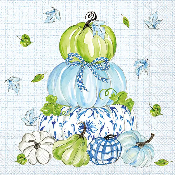 Chinoiserie Stacked Pumpkins Napkins