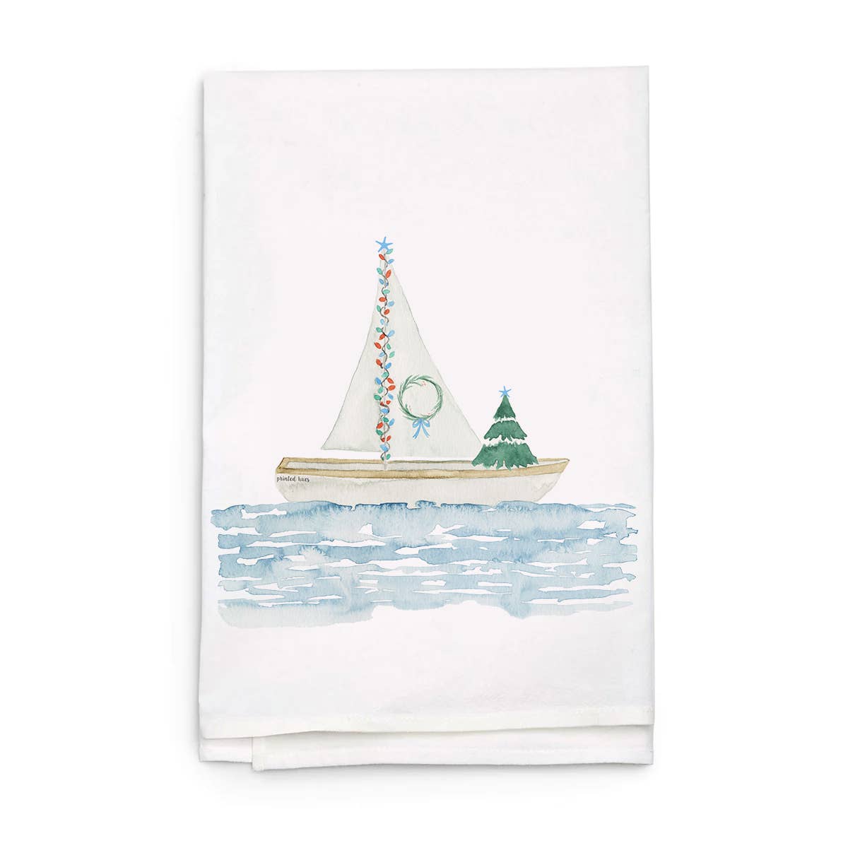 Holiday Flotilla Tea Towel