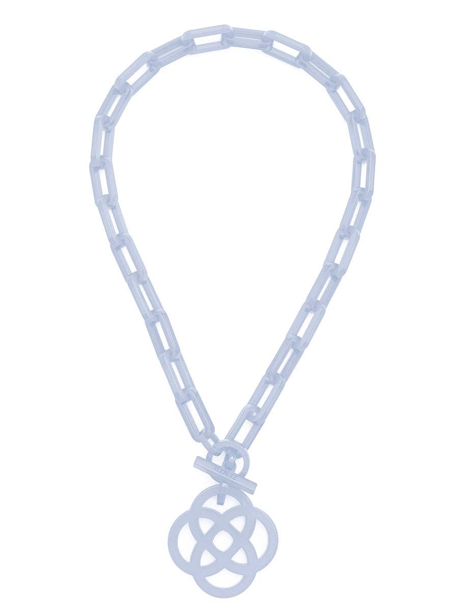 ZENZII Jewelry - Resin Quatrefoil Link Collar Necklace