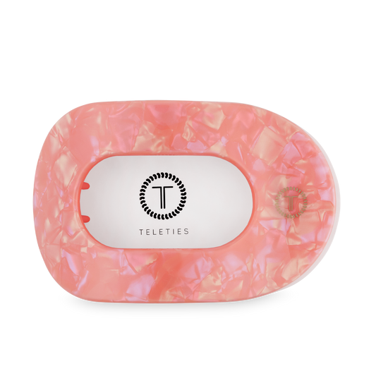 TELETIES - Flat Round Hair Clip | Large | Dreamsicle