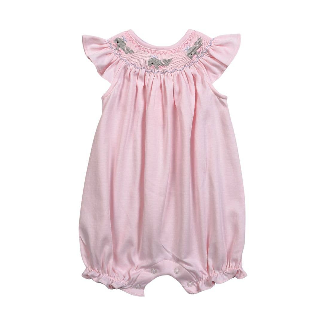 Hug Me First - PWL-530 WHALES HAND SMOCKED BISHOP BUBBLE