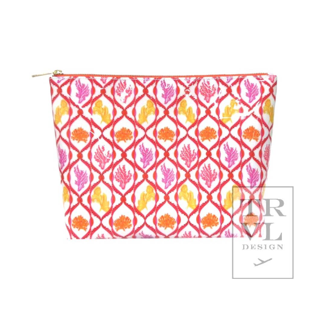 TRVL Design - Luxe Gloss Trio Bags - Red Coral