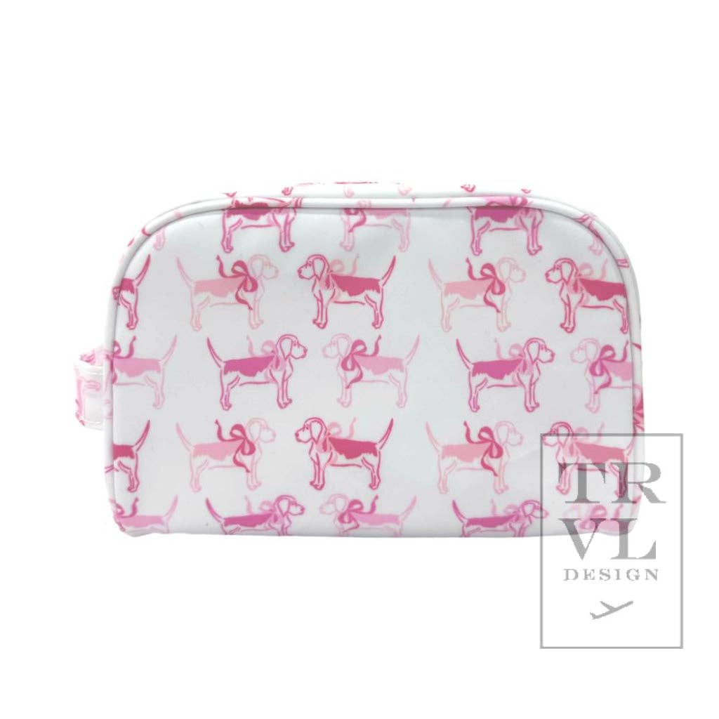 TRVL Design - Stow It - Puppy Love Pink Dopp Kit Bag