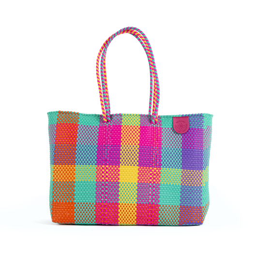 Tin Marin-Fiesta Woven Plastic Beach Super Tote