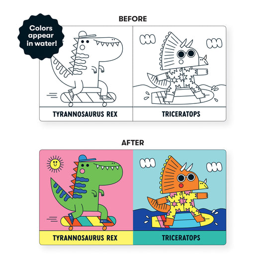 Chronicle Books - Rub-a-Dub Dinos! Color Magic Bath Book