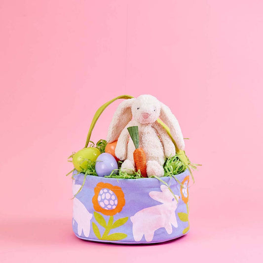 rockflowerpaper - LITTLE HOPPER Reusable Canvas Easter Basket