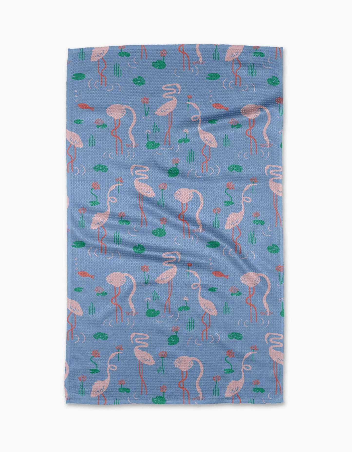 Geometry - Flirty Flamingo Tea Towel