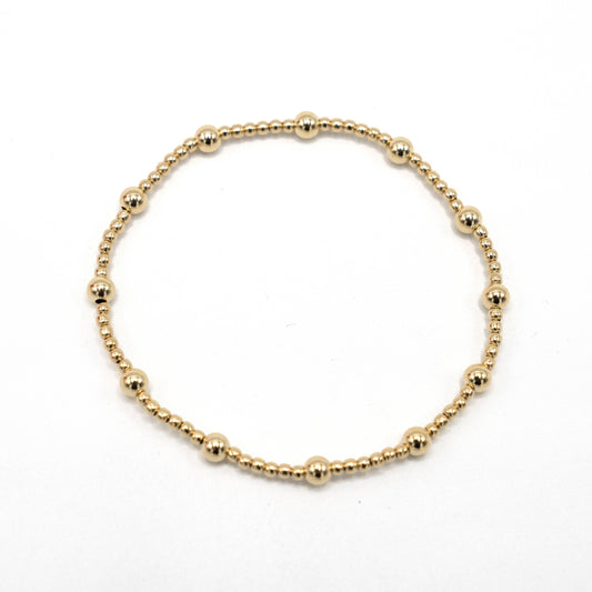erin gray - Malibu 2x4 14k Gold-Filled Beaded Bracelet