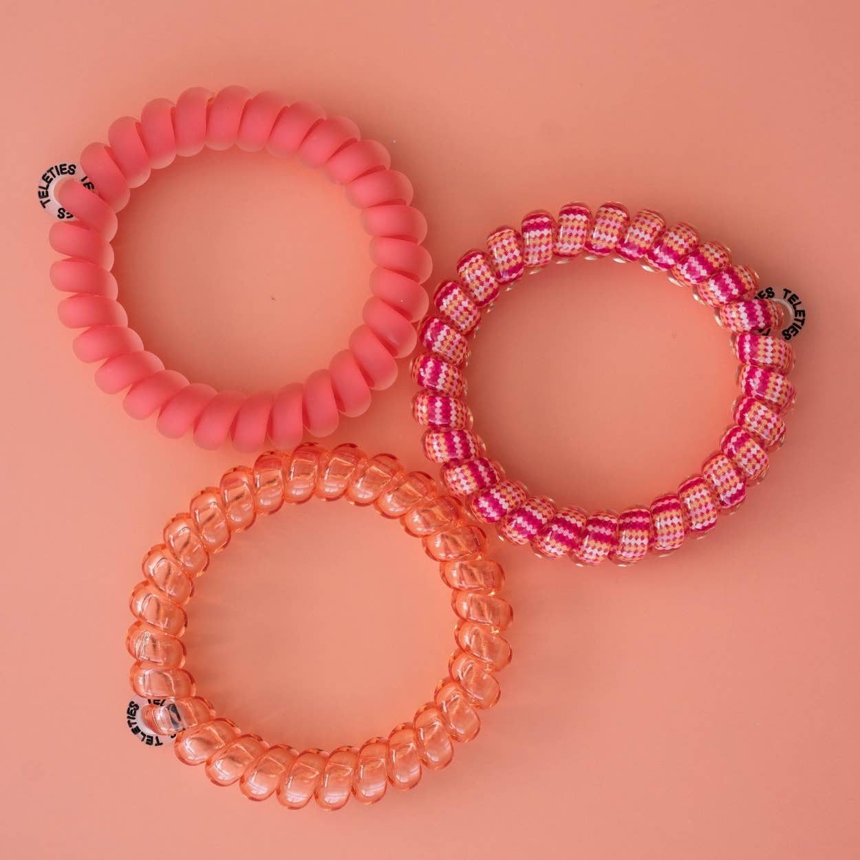 TELETIES - Spiral Hair Coils | Large | Dreamsicle
