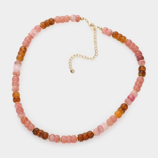 Erin McDermott Jewelry - Strawberry Rhubarb Resin Necklace