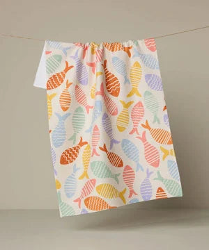 Geometry Tea Towel- Fish Flip