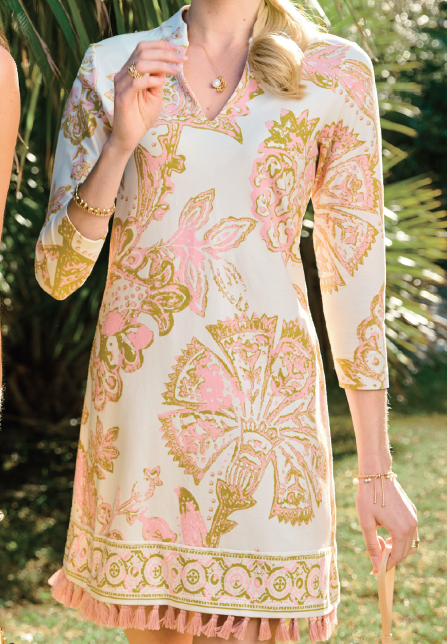 Kit Jersey Dress Castillo Jacobean