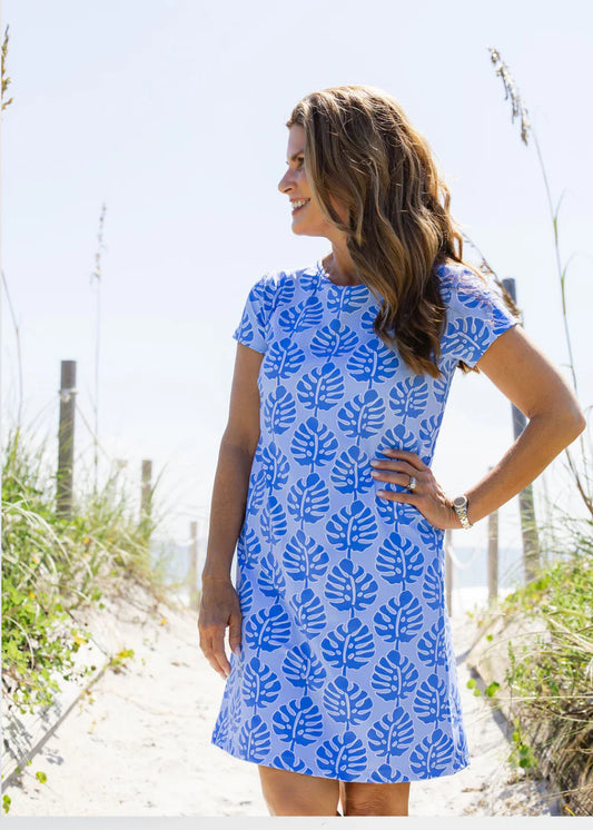 Sailor-Sailor Marina Dress Palm Stripe