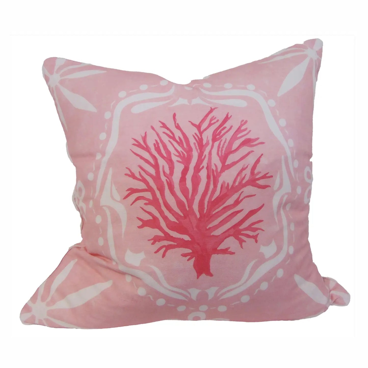 Low Country - Medallion Sea Fan Coral Pillow Cover Welt 24 x 24