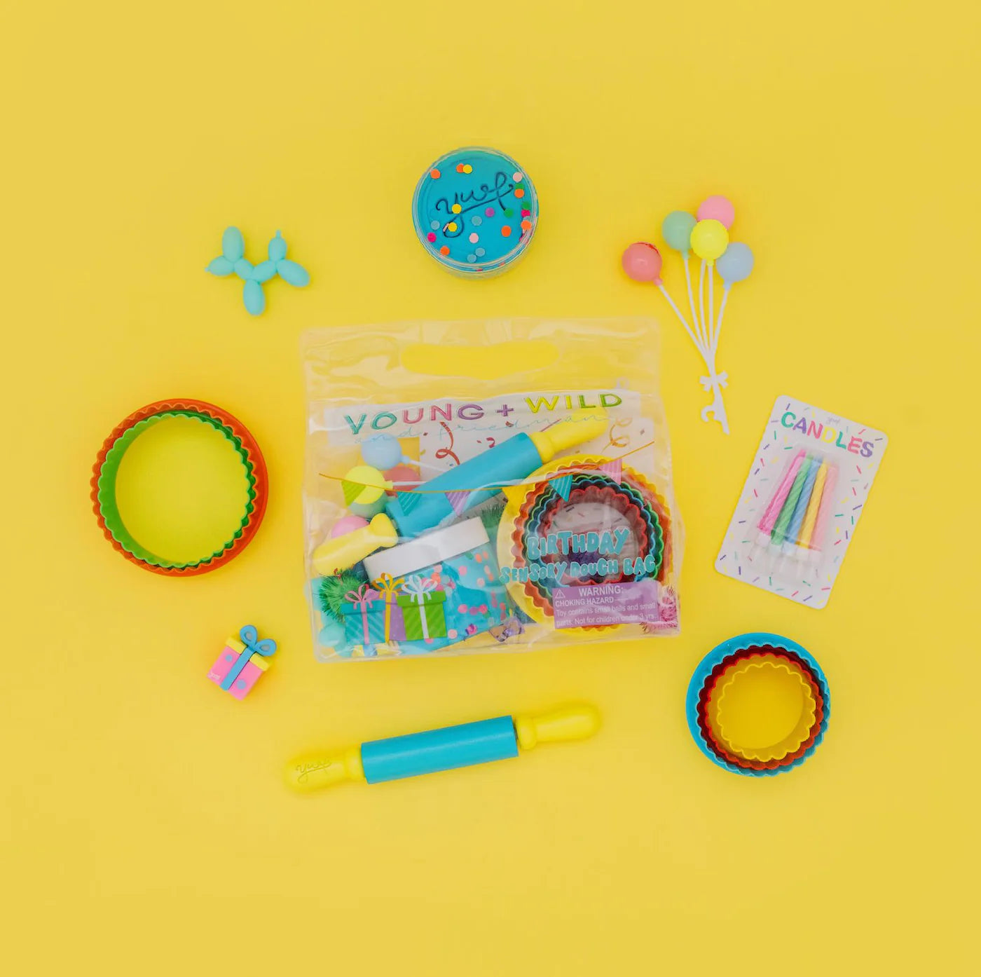 Young + Wild & Friedman- Sensory Dough Bag- Birthday