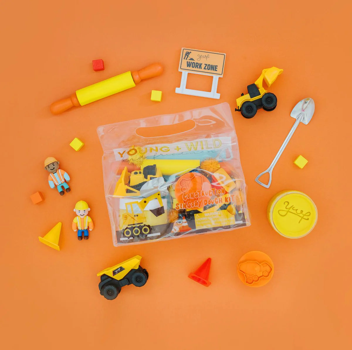 Young + Wild & Friedman- Sensory Dough Bag- Construction