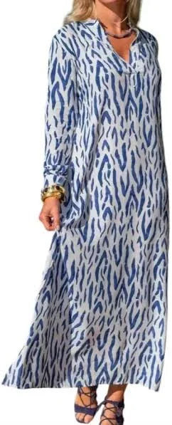 la mer luxe Navy-Batik-August Midi