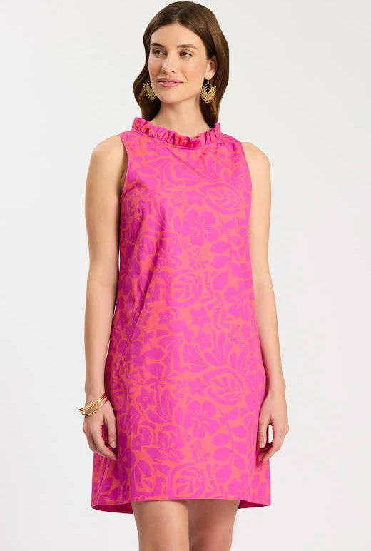 Tyler Boe Ella Lin/Ctn Floral Ruffle Dress