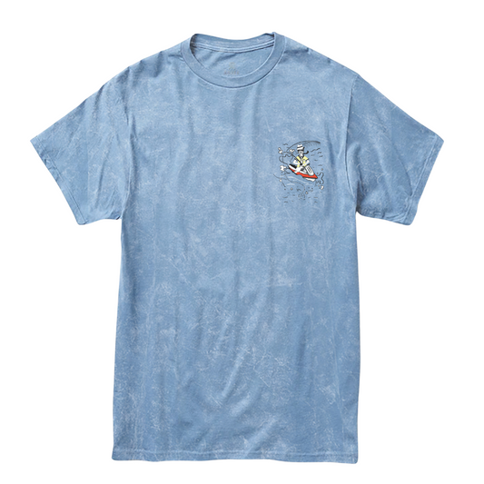 Baja Llama - White Lobster - Acid Wash Primo Graphic Tee