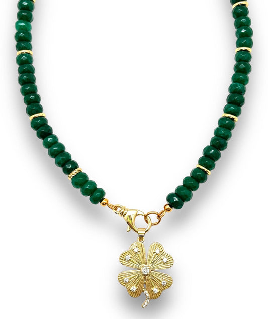 Shiver + Duke - Large Clover Pendant