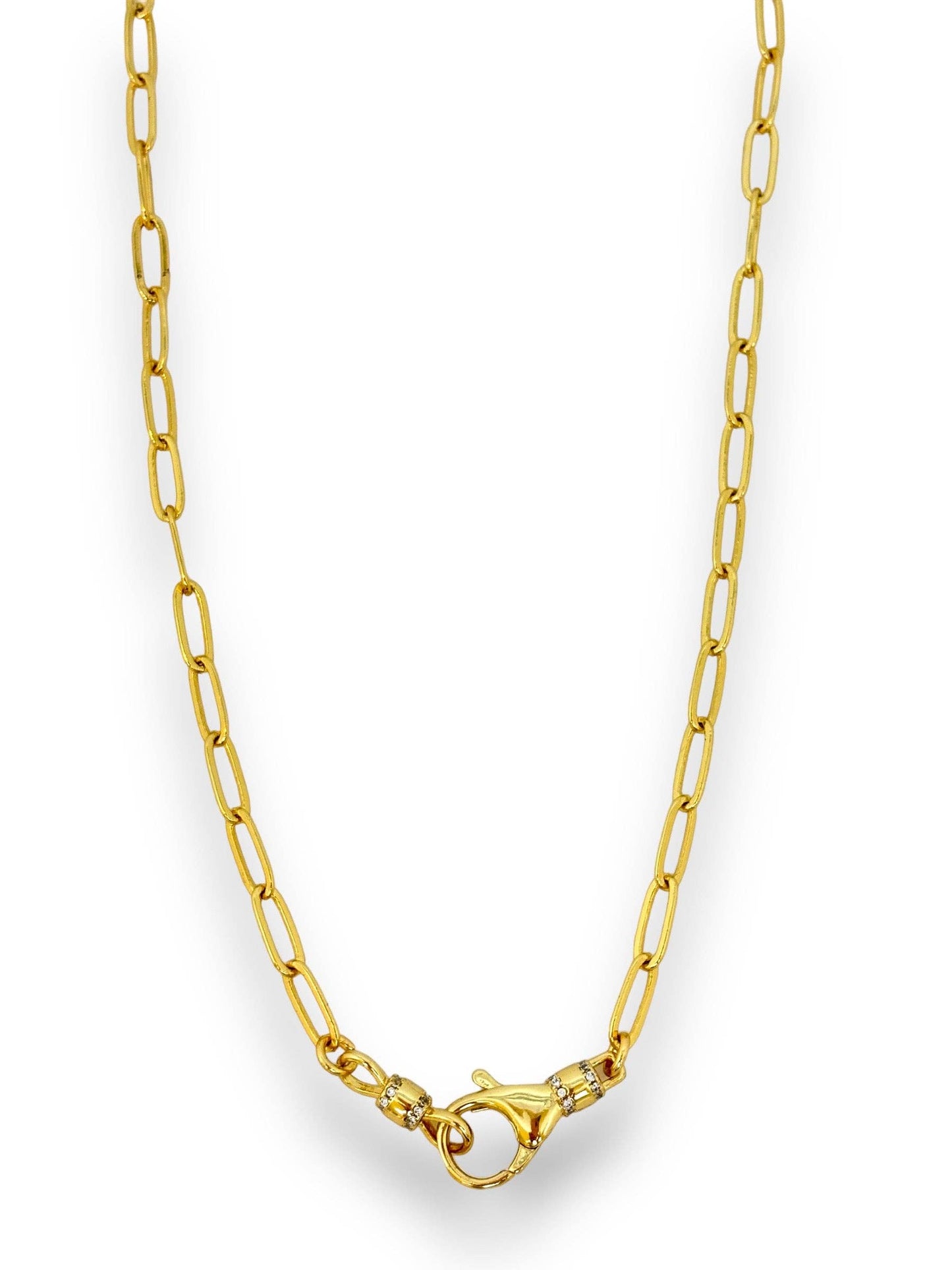 Shiver + Duke - Gold Medium Paperclip Chain - Interchangeable Charms