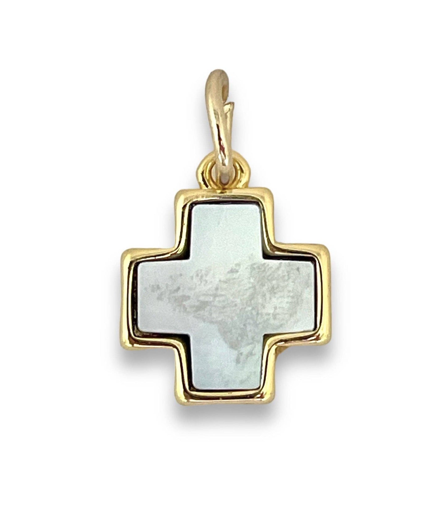 Shiver + Duke - Mother of Pearl Cross Pendant