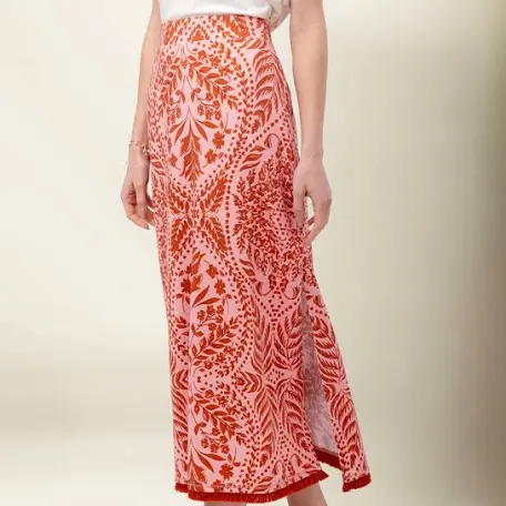 Spartina - Jersey Midi Skirt Castillo Fern Pink