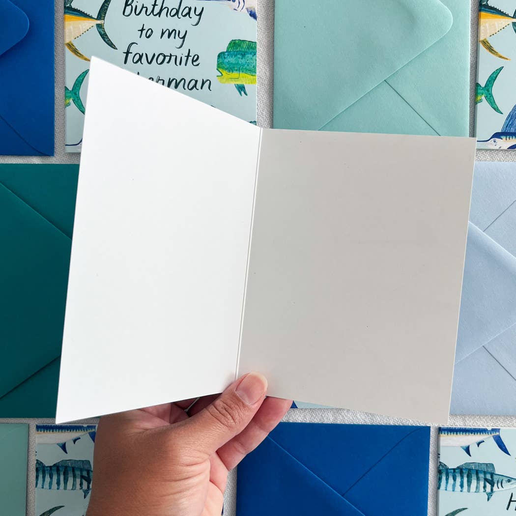 Salty Kai - Happy Birthday Fisherman Card 