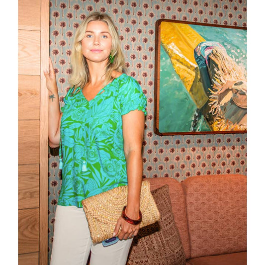la mer luxe - Kelly Green Mykonos - SS Emily Top