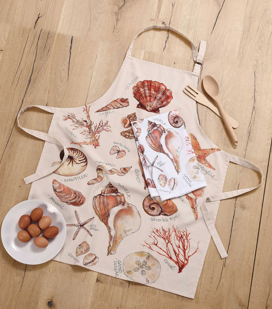 Peking Handicraft- SEASHELLS Kitchen Towel