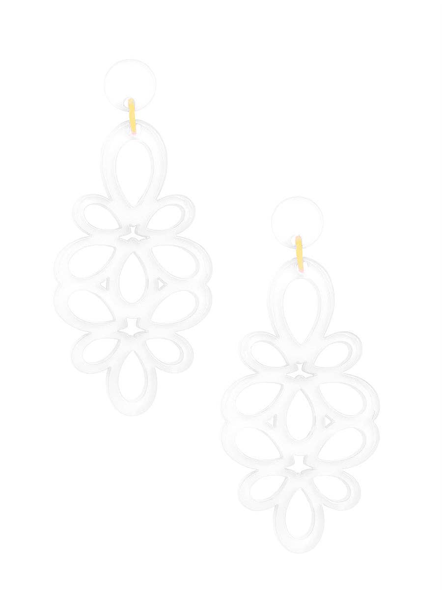 ZENZII Jewelry - Resin Blooming Flower Drop Earring