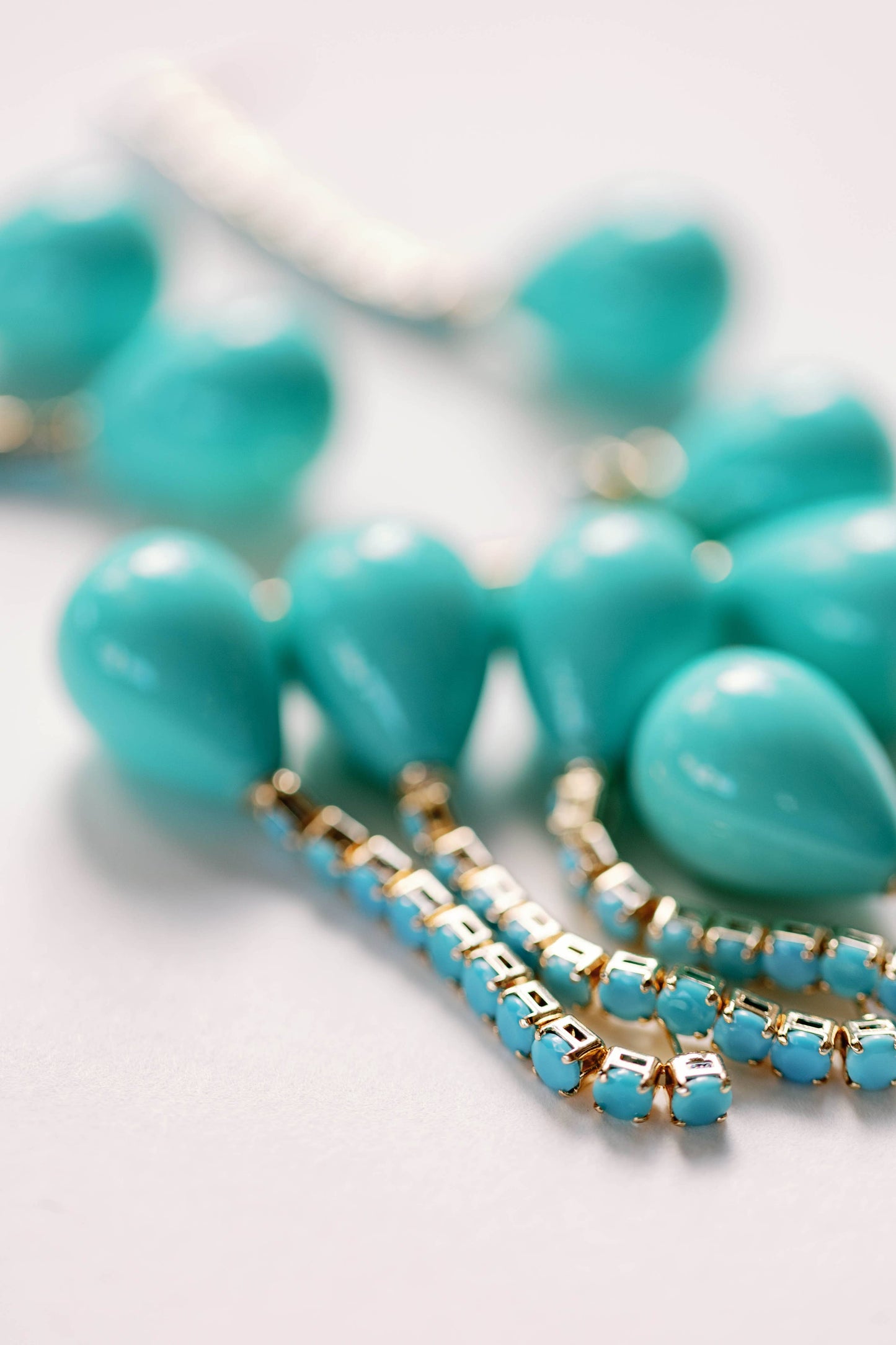 St Armands Designs of Sarasota - Turquoise Swingy Statement Earrings