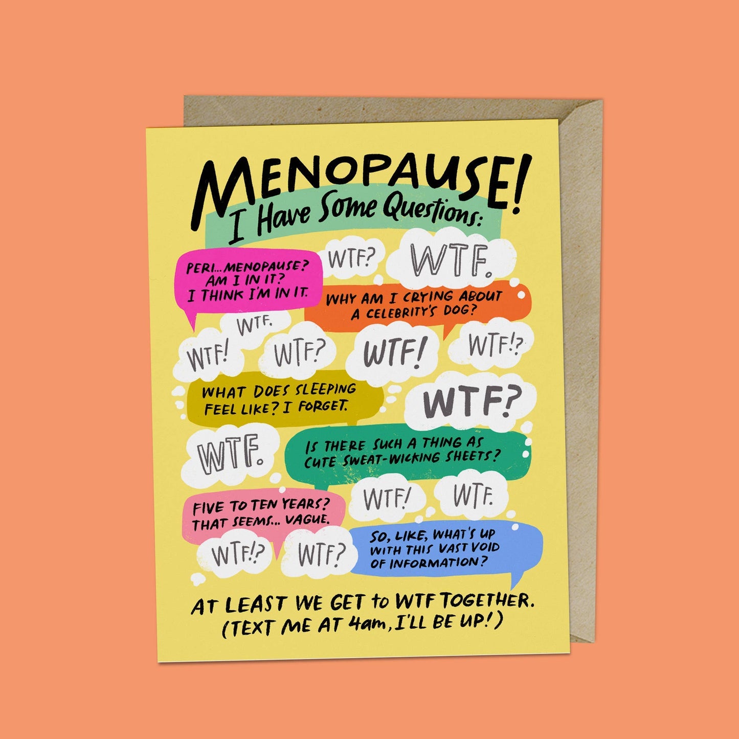 Hachette Book Group - I Have Some Questions Menopause Card