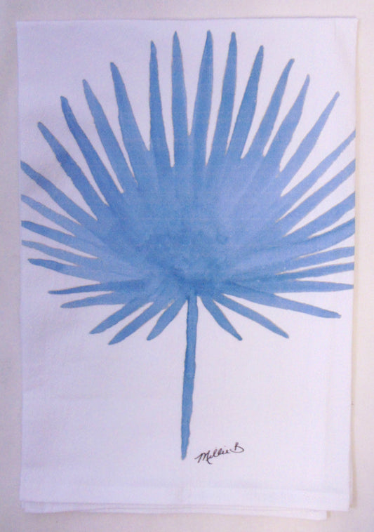 Lowcountry Linens - Limited Edition Blue Frond Flour Sack Napkins