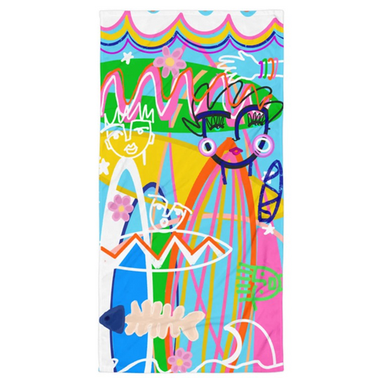 Windy O'Connor- She's A Catch Beach Towel