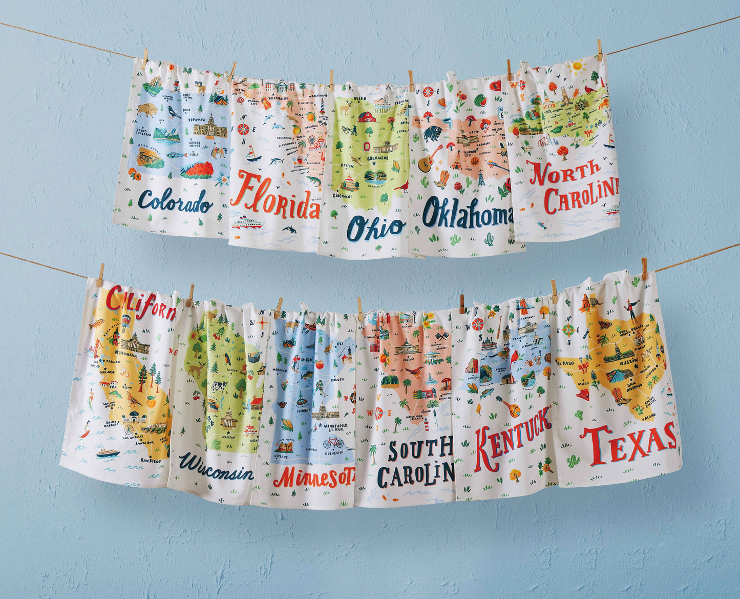 Peking Handicraft- Florida Printed Kitchen Towel