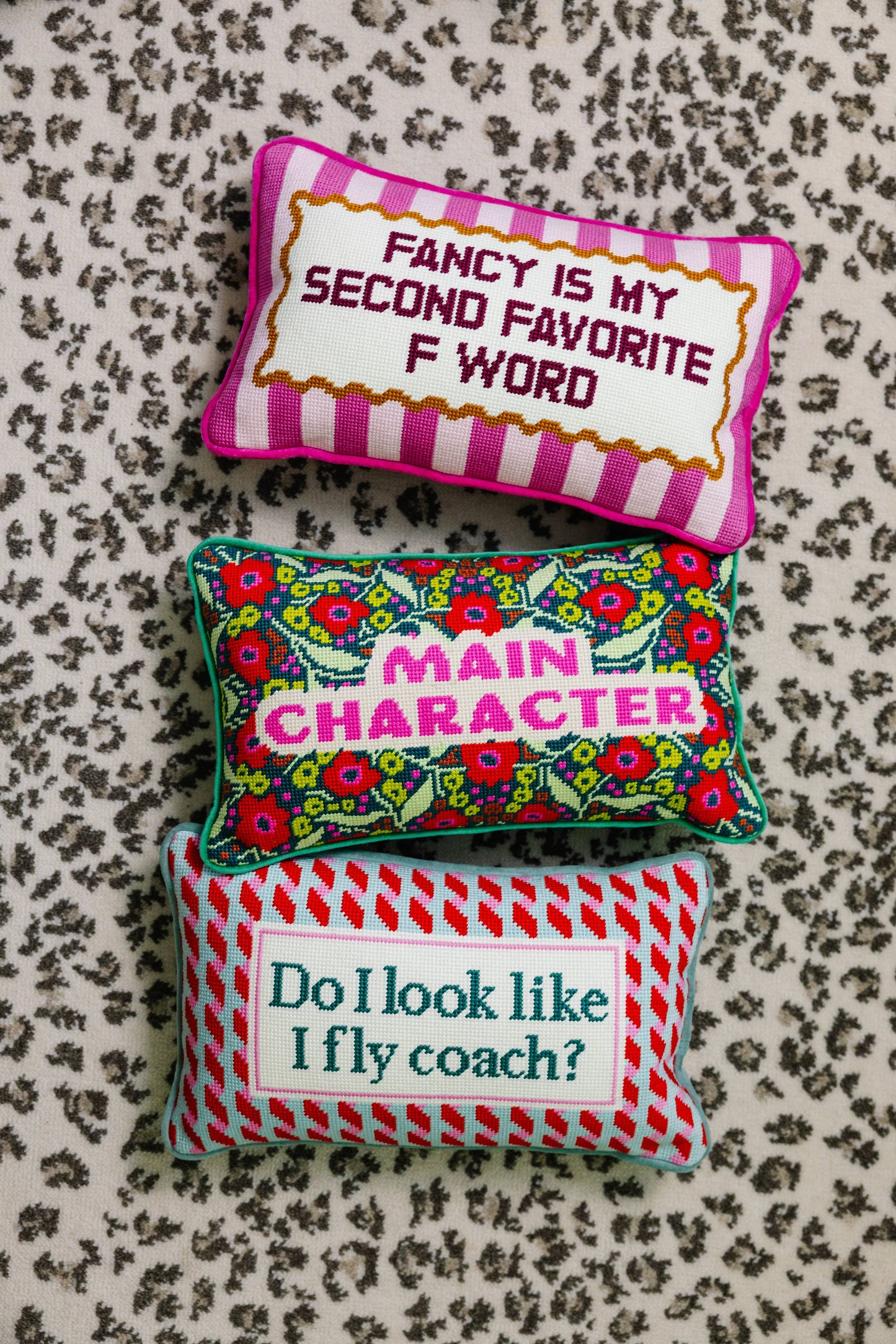 Fancy Is My Second Favorite F Word Needlepoint Pillow