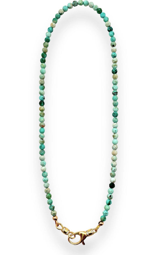 Shiver + Duke - Peruvian Turquoise Beaded Necklace