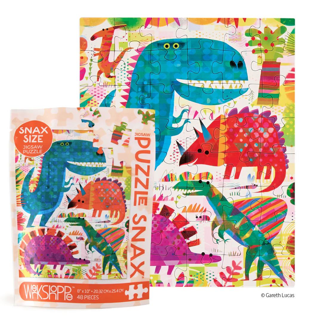 Werkshoppe - Dinosaur Day 48 Piece Puzzle Snax