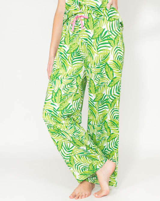 Sleep/Lounge Pant - White/Green/Pink