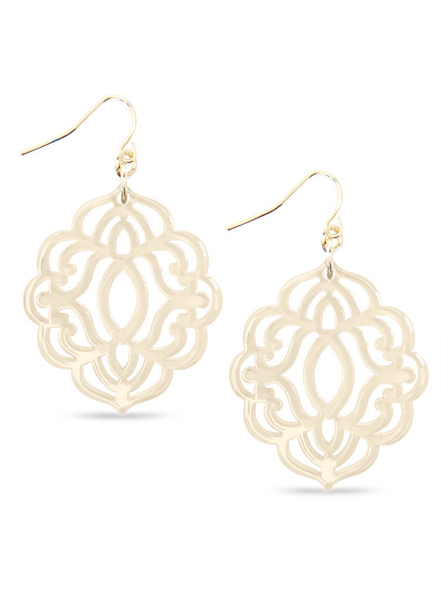 ZENZII Jewelry - Baroque Resin Drop Earring