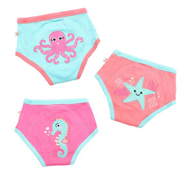 Toddler Organic Potty Training Pants (3-pk) - Ocean Pals