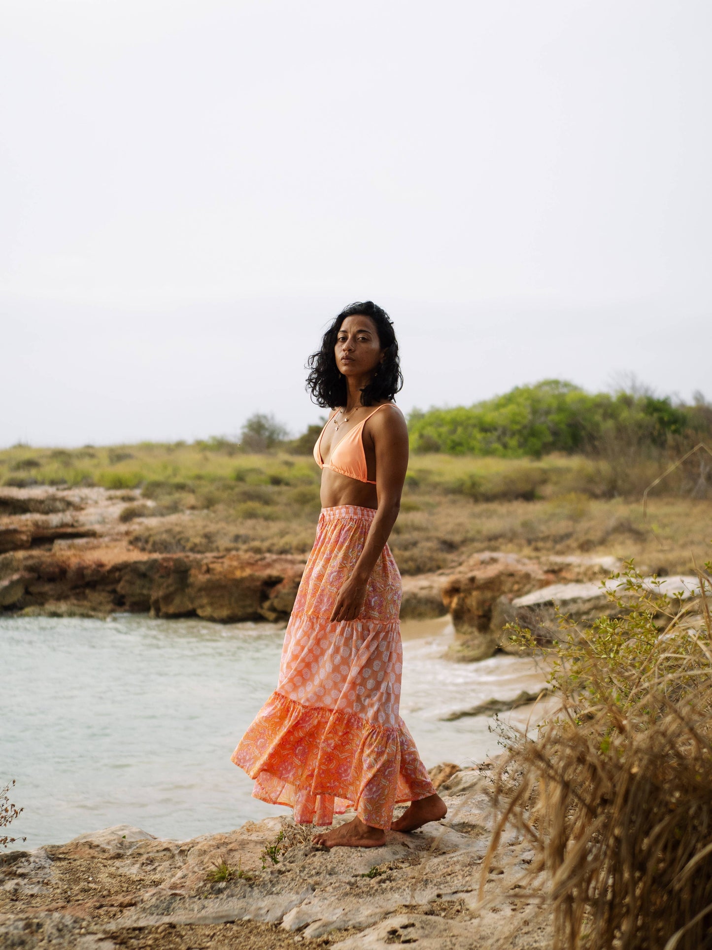 Nala Skirt - Tangerine Sky
